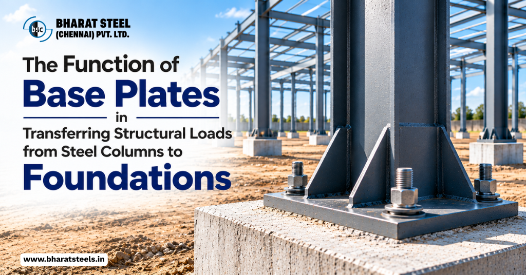 The Function of Base Plates in Transferring Structural Loads from Steel Columns to Foundations